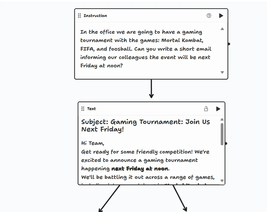 Starting nodes for demo