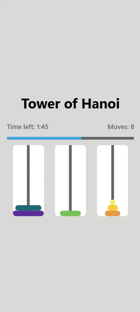 towers of hanoi| 150