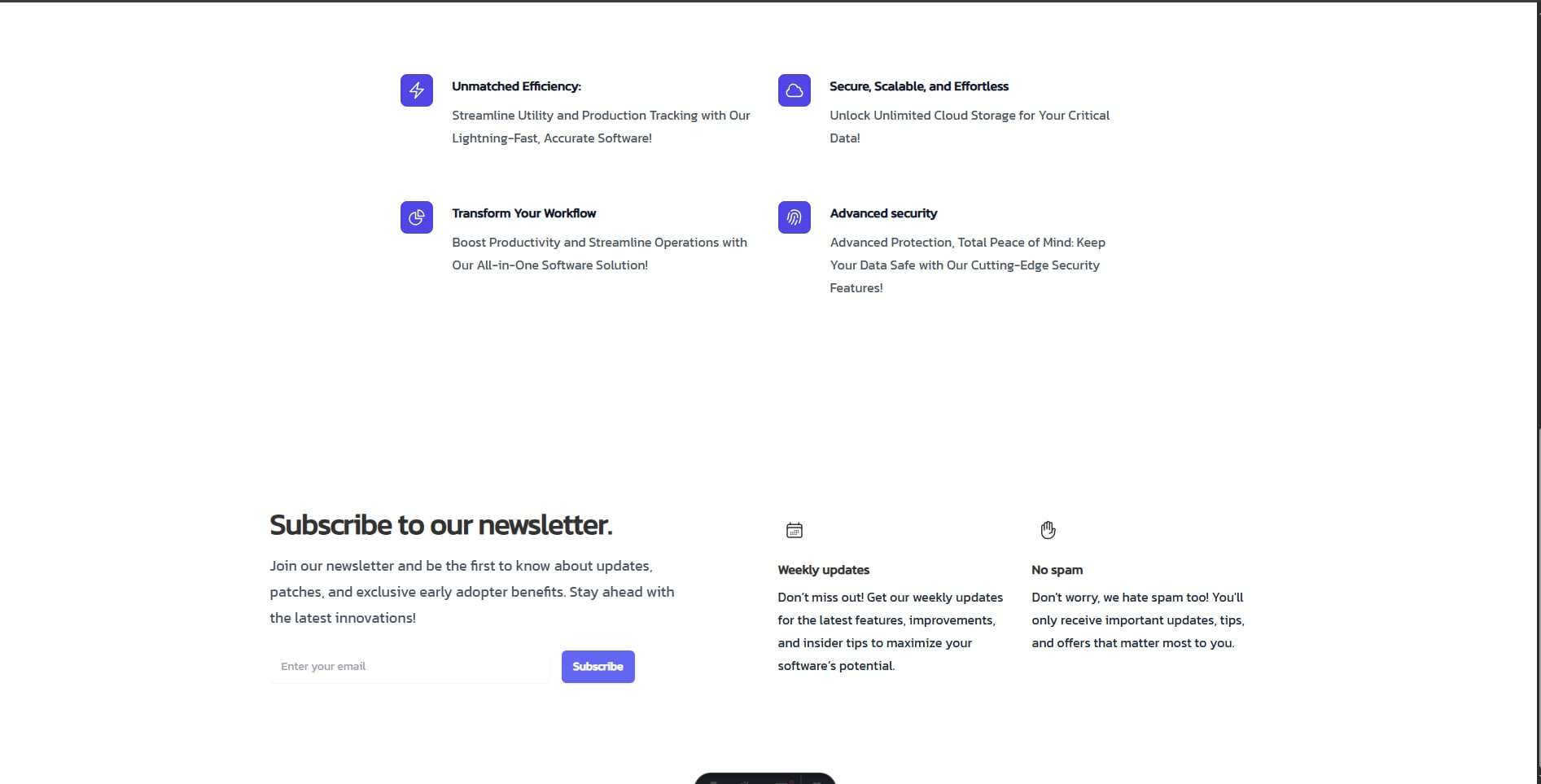 Home screnn Features